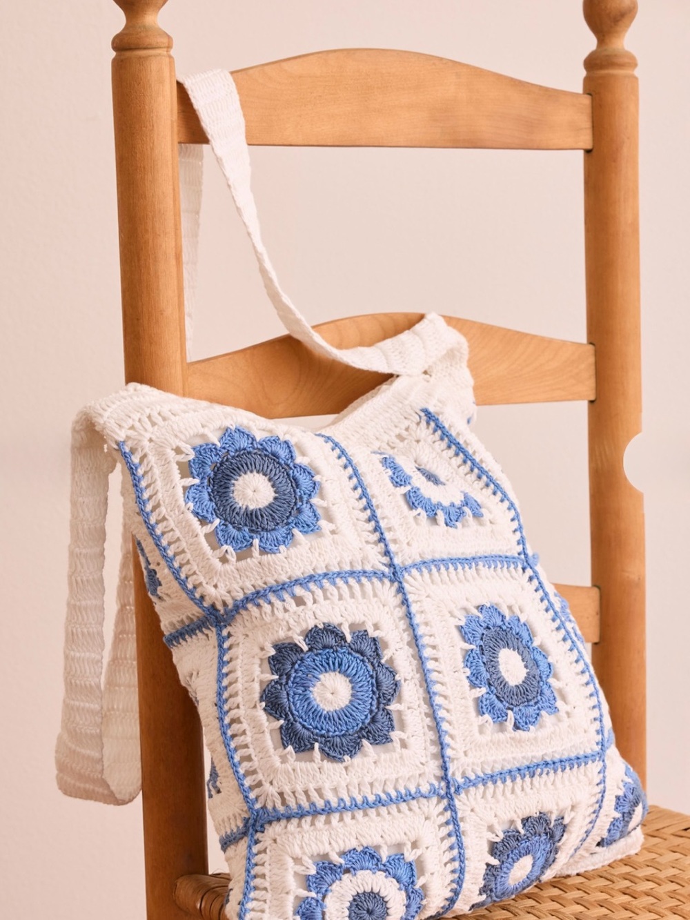 Altar'd State Coastal Crochet Tote Bag